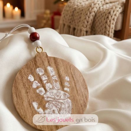 Boule de Noël empreinte bois PA2700 Vintiun 4