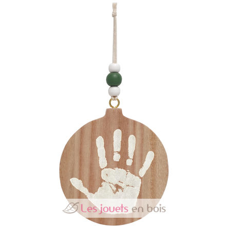 Boule de Noël empreinte bois PA2700 Vintiun 6