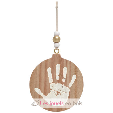 Boule de Noël empreinte bois PA2700 Vintiun 1