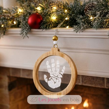 Boule de Noël empreinte transparente PA2710 Vintiun 3