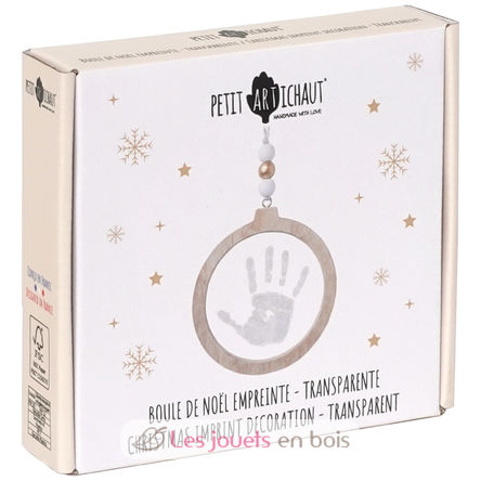 Boule de Noël empreinte transparente PA2710 Vintiun 8