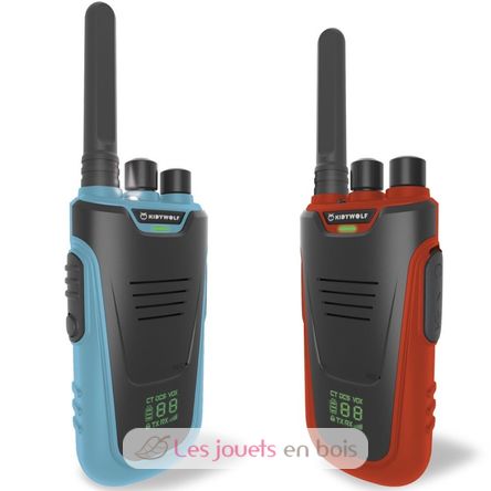 Kidytalk Paire de Talkie Walkie bleu rouge KW-KIDYTALK-BR Kidywolf 1