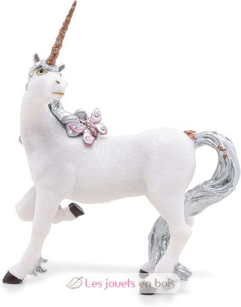 Figurine Licorne argentée PA39038-2861 Papo 5