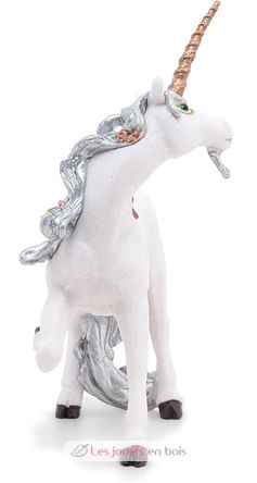 Figurine Licorne argentée PA39038-2861 Papo 3