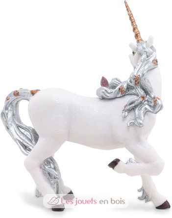 Figurine Licorne argentée PA39038-2861 Papo 2