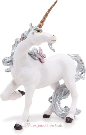 Figurine Licorne argentée PA39038-2861 Papo 1