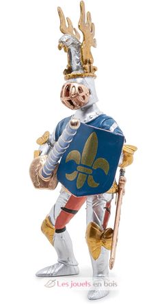 Figurine Chevalier bleu fleur de lys PA39788 Papo 5