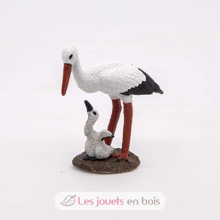 Figurine Cigogne et son bébé PA50159-3931 Papo 4