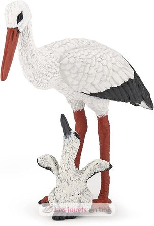 Figurine Cigogne et son bébé PA50159-3931 Papo 1