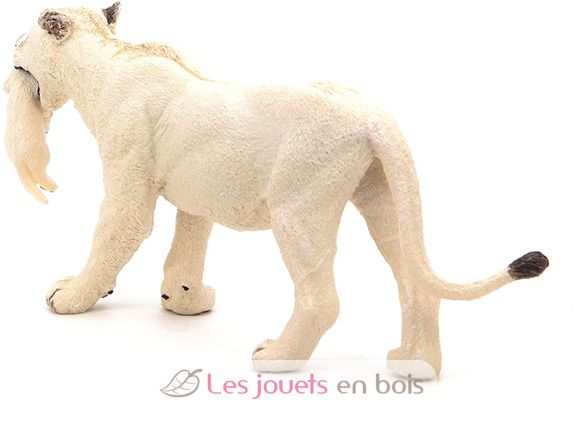 Figurine Lionne blanche avec son bébé lionceau PA50203 Papo 5