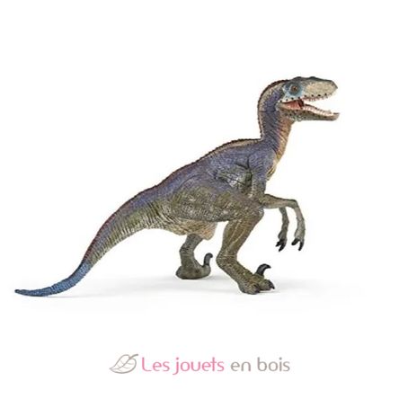 Figurine Vélociraptor bleu PA55053 Papo 1