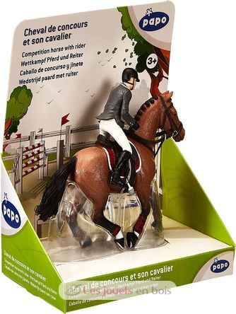 Figurine Cheval de concours et son cavalier PA-51561 Papo 8