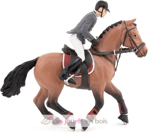 Figurine Cheval de concours et son cavalier PA-51561 Papo 6