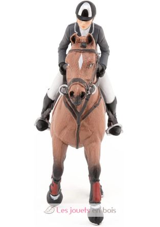 Figurine Cheval de concours et son cavalier PA-51561 Papo 5