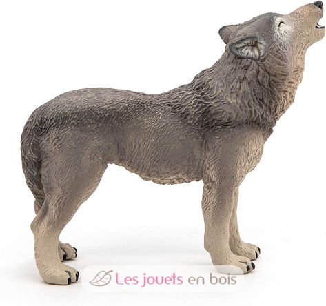 Figurine Loup hurlant PA50171-4758 Papo 5