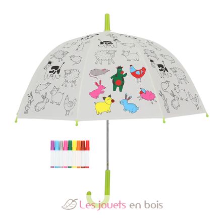 Parapluie à colorier Animaux ferme ED-KG280 Esschert Design 1
