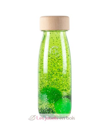 Bouteille sensorielle Float vert PB47635 Petit Boum 1