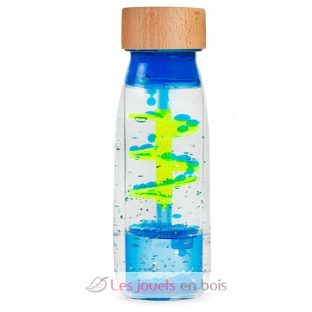 Bouteille sensorielle Move Spirale bleue PB85779 Petit Boum 1
