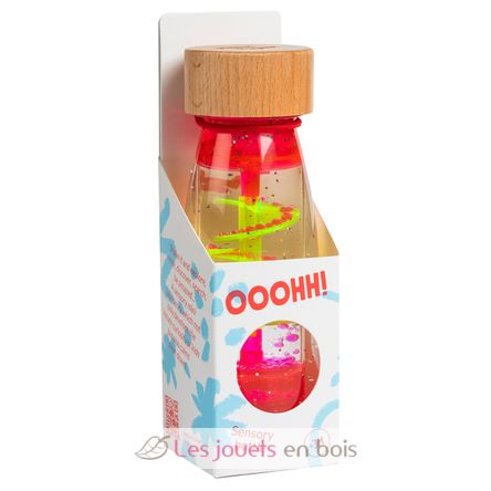 Bouteille sensorielle Move Spirale rose PB85780 Petit Boum 2