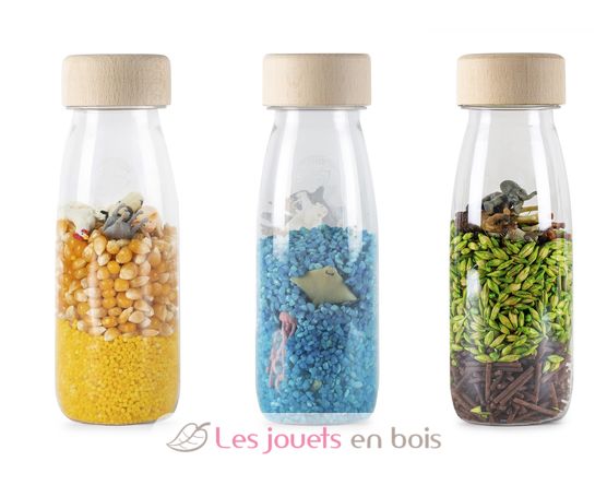 3 Bouteilles sensorielles Nature PB47649 Petit Boum 1