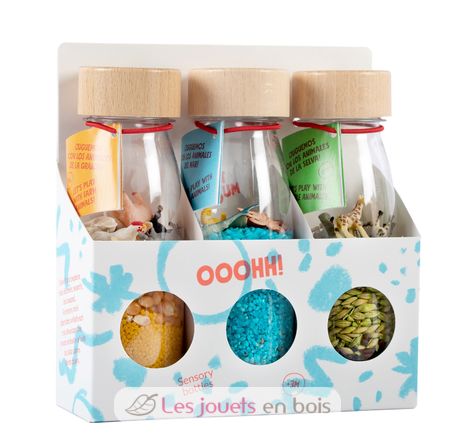 3 Bouteilles sensorielles Nature PB47649 Petit Boum 2