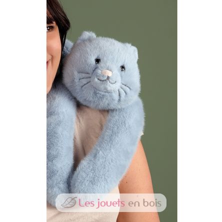 Peluche chat bleu lesté 50 cm HO3480 Histoire d'Ours 2