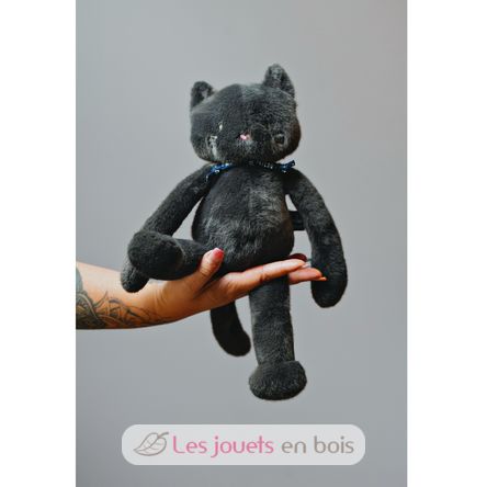 Peluche Chat Méloé gris anthracite 37 cm MA0260 Maïlou Tradition 6