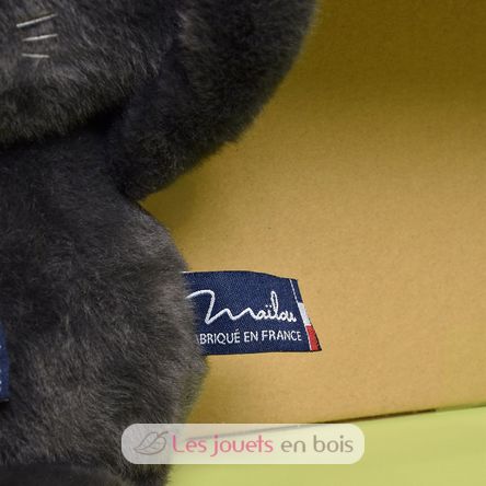 Peluche Chat Méloé gris anthracite 37 cm MA0260 Maïlou Tradition 4