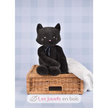 Peluche Chat Méloé gris anthracite 37 cm MA0260 Maïlou Tradition 7