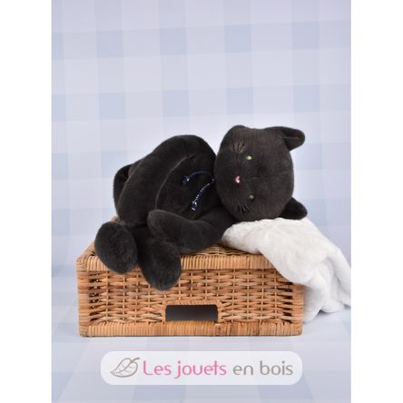 Peluche Chat Méloé gris anthracite 37 cm MA0260 Maïlou Tradition 5