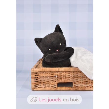 Peluche Chat Méloé gris anthracite 37 cm MA0260 Maïlou Tradition 2