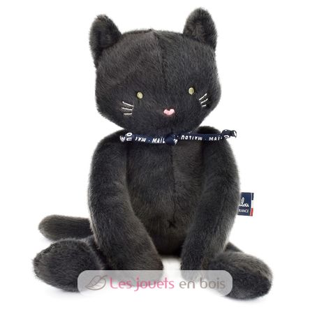 Peluche Chat Méloé gris anthracite 37 cm MA0260 Maïlou Tradition 1