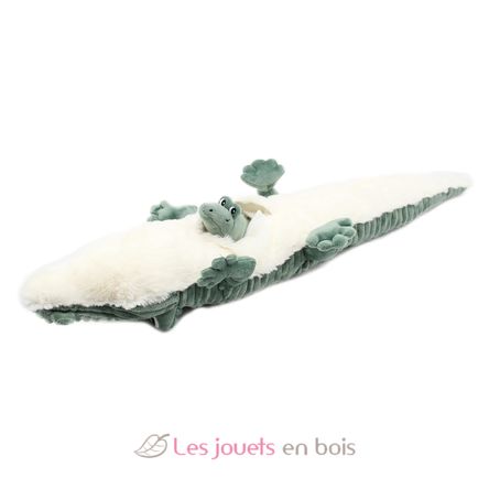Peluche crocodile maman et son bébé vert DE76220 Les Déglingos 3