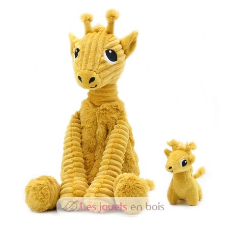 Peluche girafe maman et son bébé DE76230 Les Déglingos 1