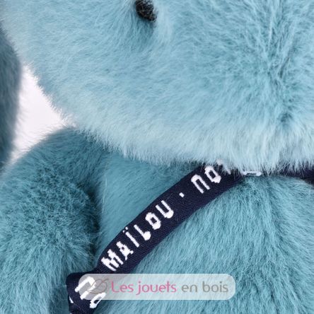 Peluche Lapin Méloé bleu lagon 37 cm MA0266 Maïlou Tradition 6
