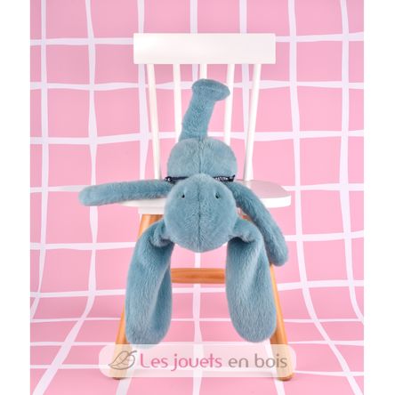 Peluche Lapin Méloé bleu lagon 37 cm MA0266 Maïlou Tradition 8