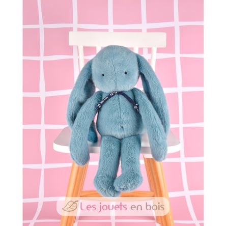 Peluche Lapin Méloé bleu lagon 37 cm MA0266 Maïlou Tradition 7
