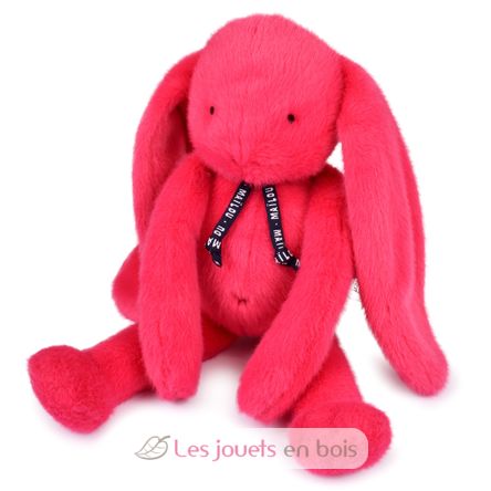 Peluche Lapin Méloé fuchsia peps 37 cm MA0330 Maïlou Tradition 1