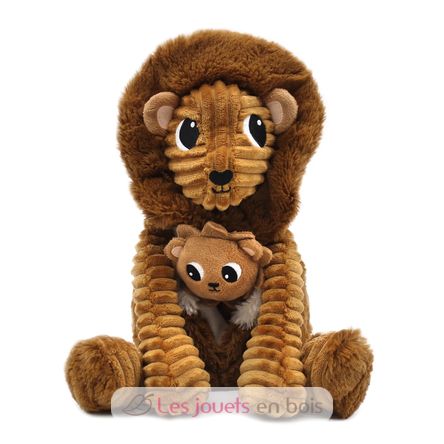 Peluche lion papa et son bébé DE76210 Les Déglingos 4