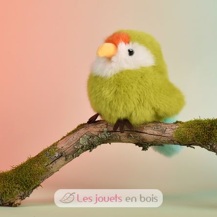 Peluche oiseau Perruche 15 cm HO3442 Histoire d'Ours 4
