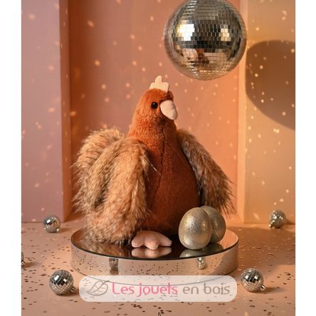 Peluche poule et ses œufs d'or 28 cm HO3447 Histoire d'Ours 6