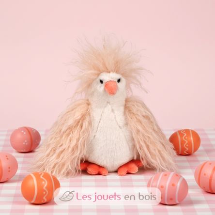 Peluche Poule Poulette Frisottis 20 cm HO3446 Histoire d'Ours 4