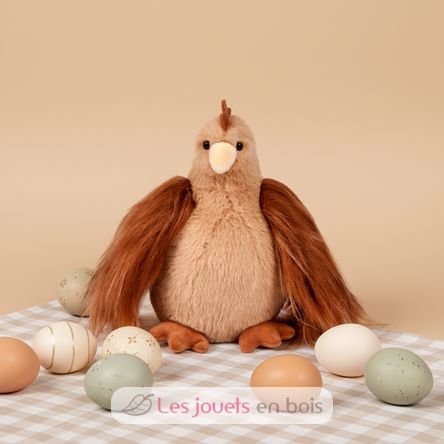 Peluche Poule Poulette marron roux 20 cm HO3444 Histoire d'Ours 4