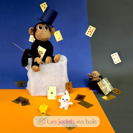 Peluche singe maman et son bébé DE76240 Les Déglingos 3