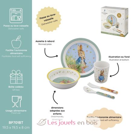 Coffret 5 pièces Pierre Lapin vert PJ-BP701BT Petit Jour 4