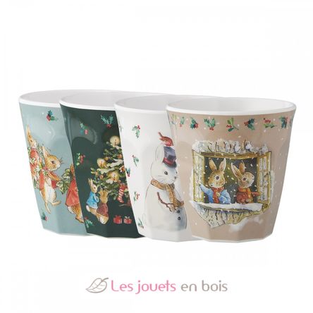 4 Gobelets Pierre Lapin Noël PJ-BP711NAS Petit Jour 2
