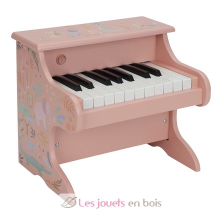 Piano en bois rose Safari Friends LD7477 Little Dutch 1