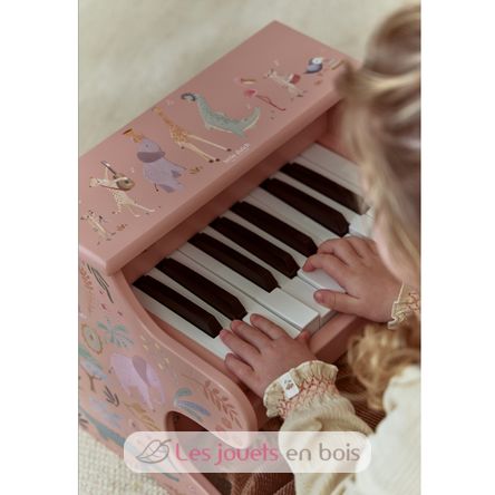 Piano en bois rose Safari Friends LD7477 Little Dutch 3