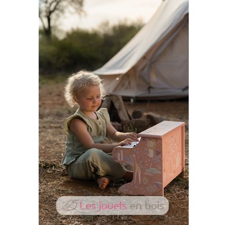Piano en bois rose Safari Friends LD7477 Little Dutch 4