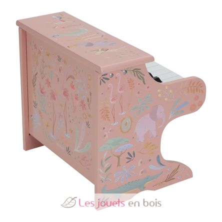 Piano en bois rose Safari Friends LD7477 Little Dutch 2